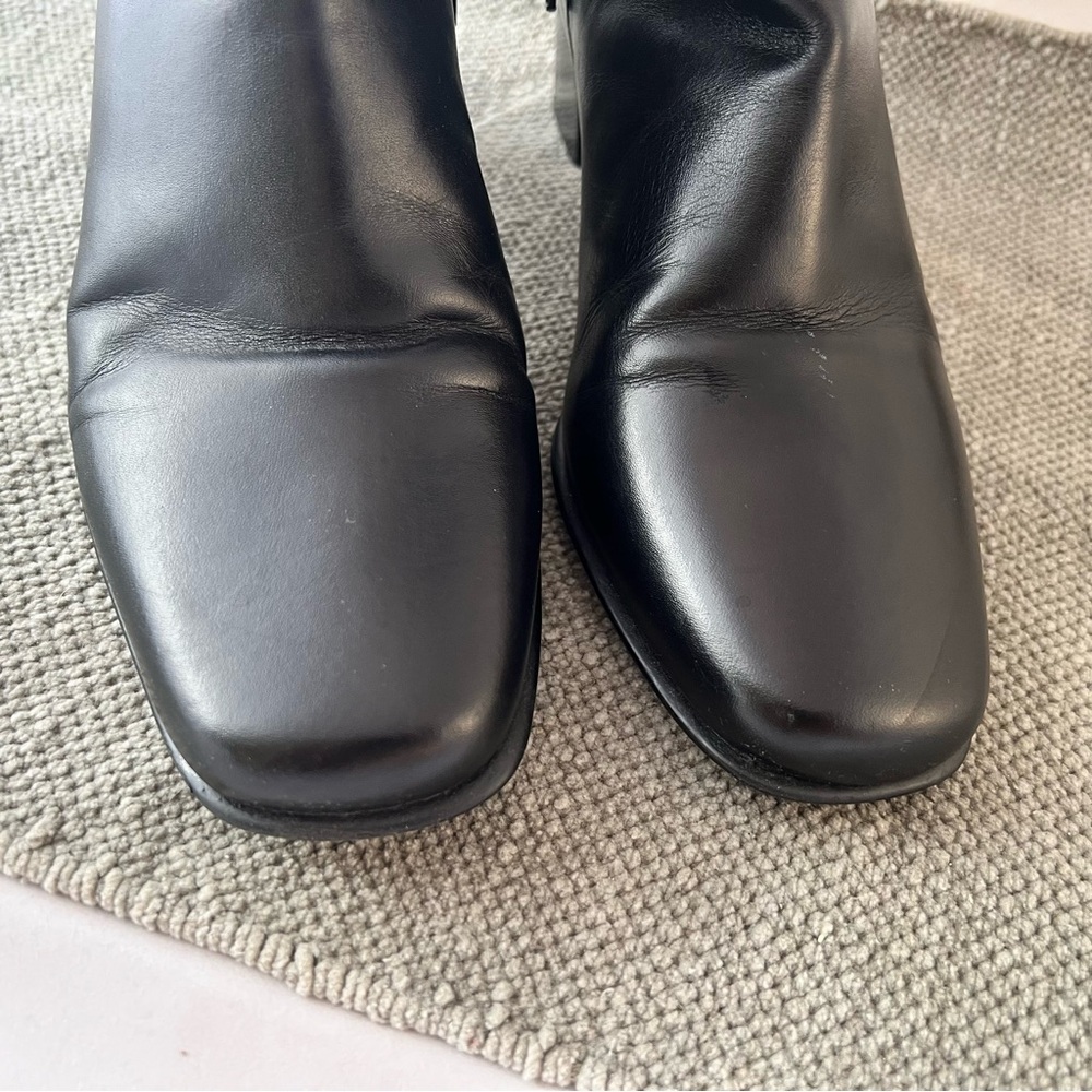 Clarks Black Leather Ankle Boots - Picture 2 of 5